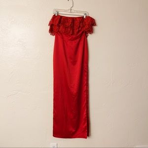NWT [lovers + friends] red sylvia gown
